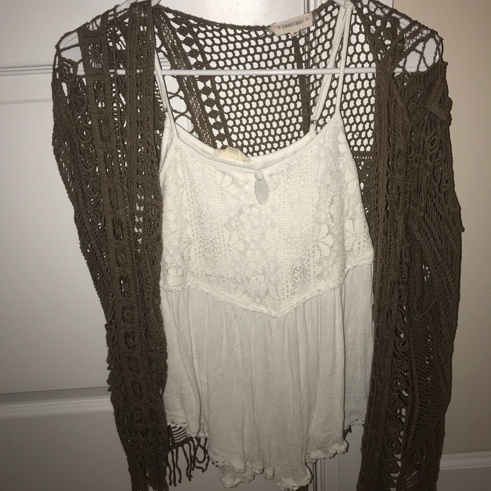 Blouse with cover up
